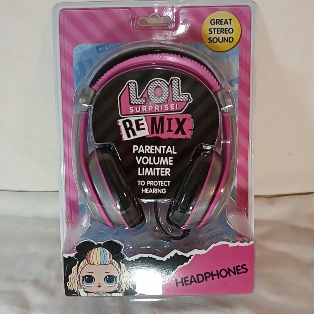 NEW! LOL Surprise OMG Remix Kids Headphones Adjustable Headband, Stereo Sound